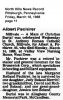 Obituary of Albert Pschirer