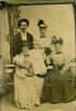 Clockwise: Milton Francis Woodman (Uncle Frank), Lillie May Bell Woodman (Aunt Lillie), Dorothy Dunham Woodman (Great Nana Woodman). Lester was born 1895, so this must be 1896 or 1897 at the latest.